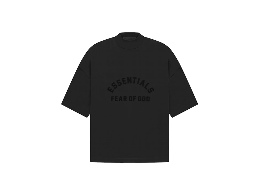 Majica kratkih rukava Fear of God Essentials Arch Logo Tee Crna | 125SP232000F