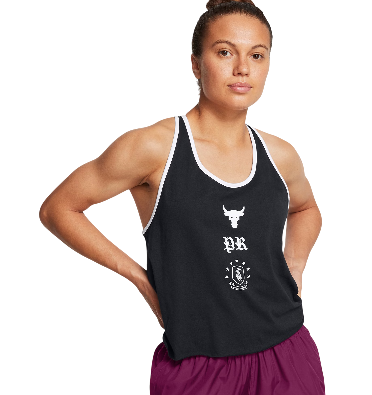 Majica bez rukava Under Armour Project Rock Badge Of Honor Tank Top Crna | 1386439-001, 0