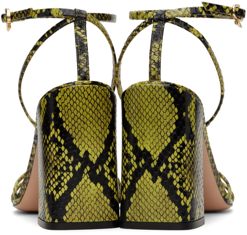 Dodaci Gianvito Rossi Gianvito Rossi Snakeskin Heeled Sandals Zelena | G32336.95RIC.BON, 1