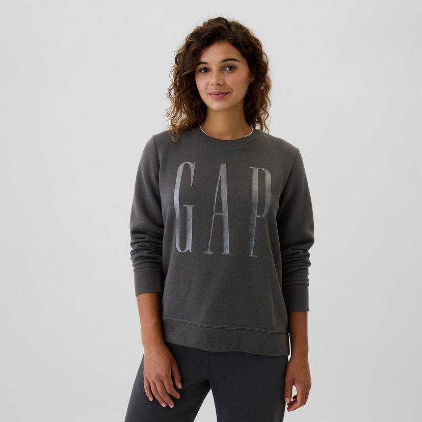 Dukserice GAP Sweatshirt Logo Sweatshirt Cast Iron L Siva | 540907-00