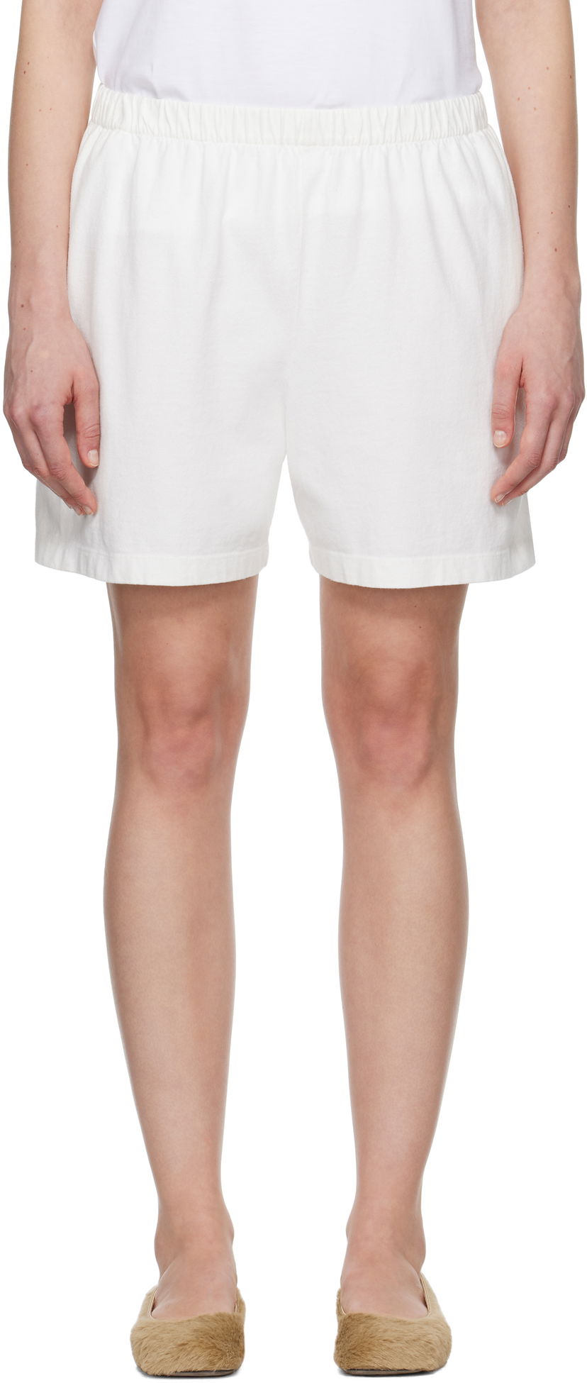 Kratke hlače The Row The Row Gunty Shorts Bijela | 7875-K526