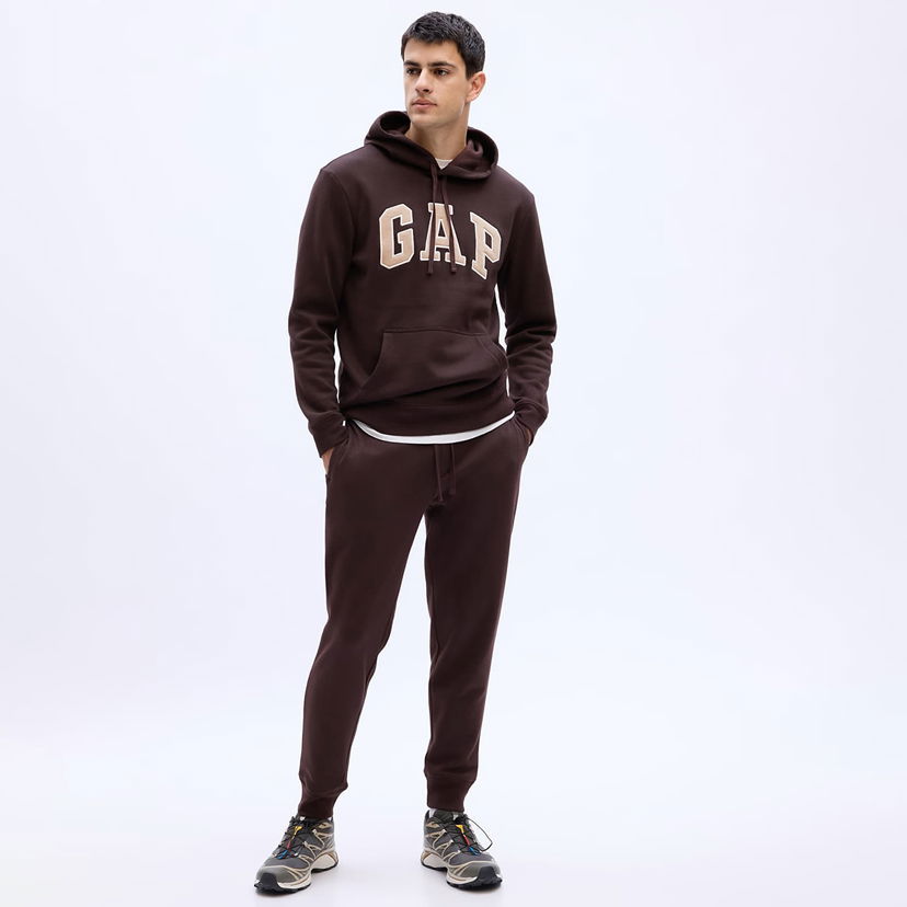 Hlače i traperice GAP Logo Jogger Turkish Coffee XS Crna | 804257-08
