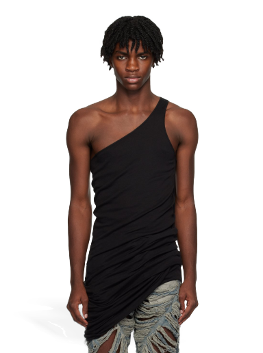 Majica bez rukava Rick Owens DRKSHDW Double Ziggy Banana Tank Top Crna | DU02C5161 B