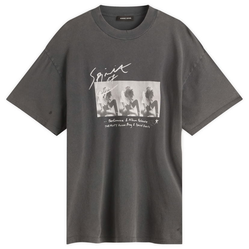 Majica kratkih rukava Anine Bing Anine Bing Ashton Concert T-Shirt, Size Large Siva | A-08-11304-WBL1