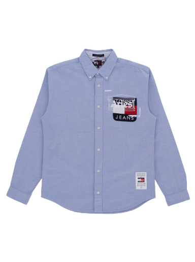 Košulja Aries x Tommy Remade: Overprinted Pocket Shirt Plava | THAR40009 BLU