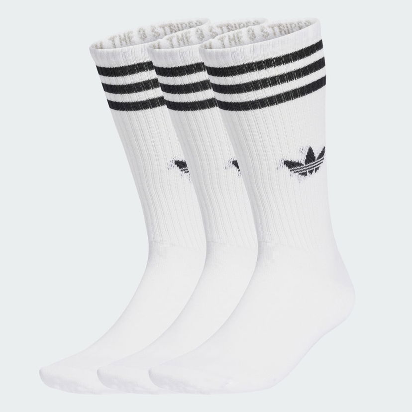 Čarape adidas Performance 3-Stripes High Crew Socks - 3 Pairs Bijela | JV7416