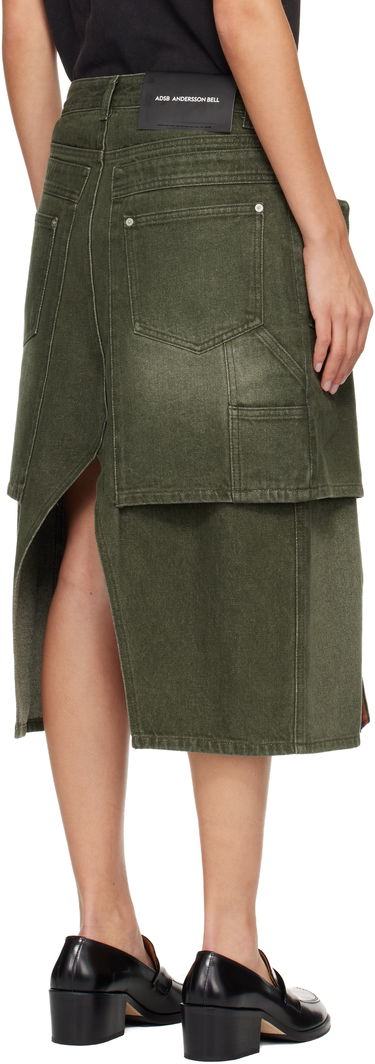 Suknja Andersson Bell Raptor Layered Pleats Denim Midi Skirt Višebojno | apa860w, 2