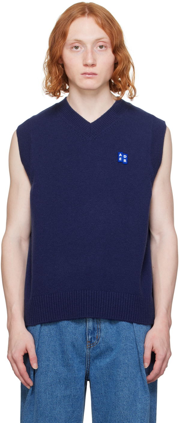 Džemper ADER ERROR Wool Knit Vest Plava | BMSGFYKT0201NV