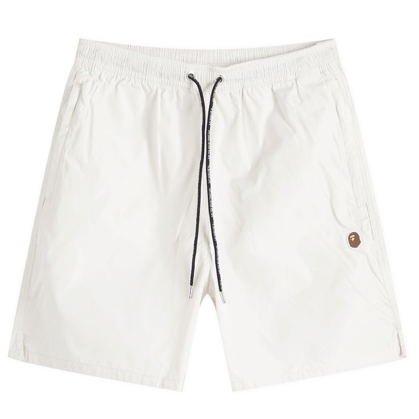 Kratke hlače BAPE A Bathing Ape Ape Head Nylon Beach Short Bijela | 001SPK301322M-GRY