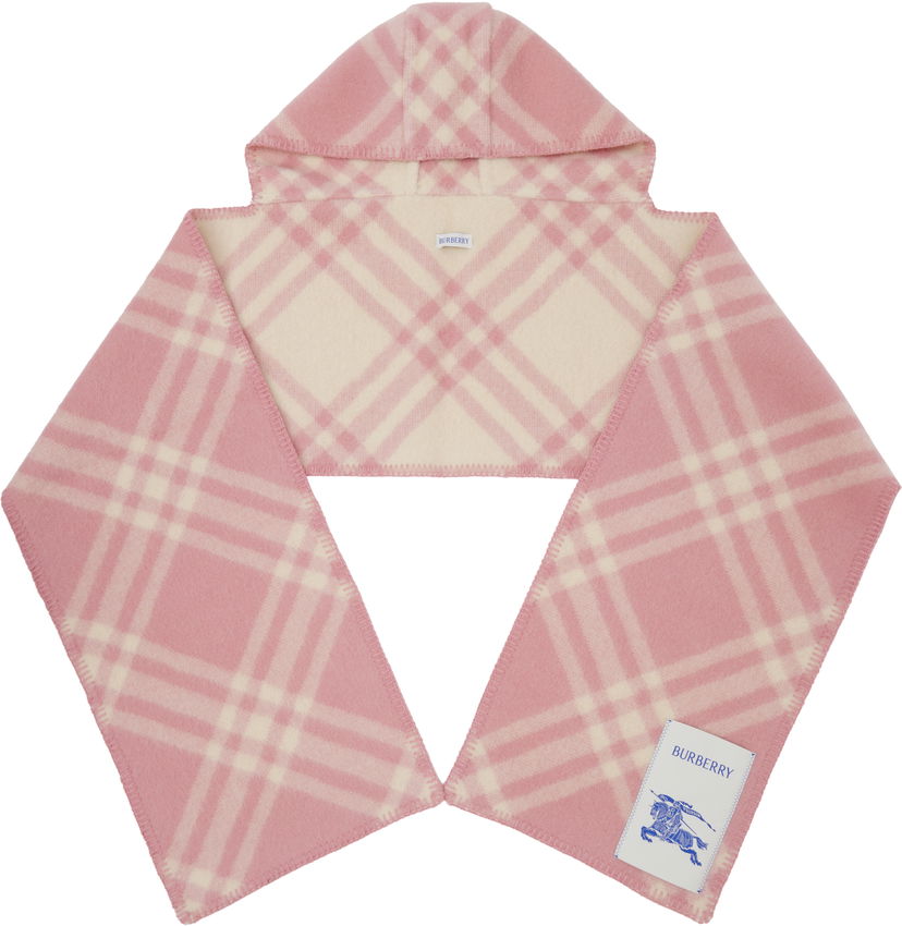 Šal Burberry Burberry Check Hooded Scarf Ružičasta | 8114136