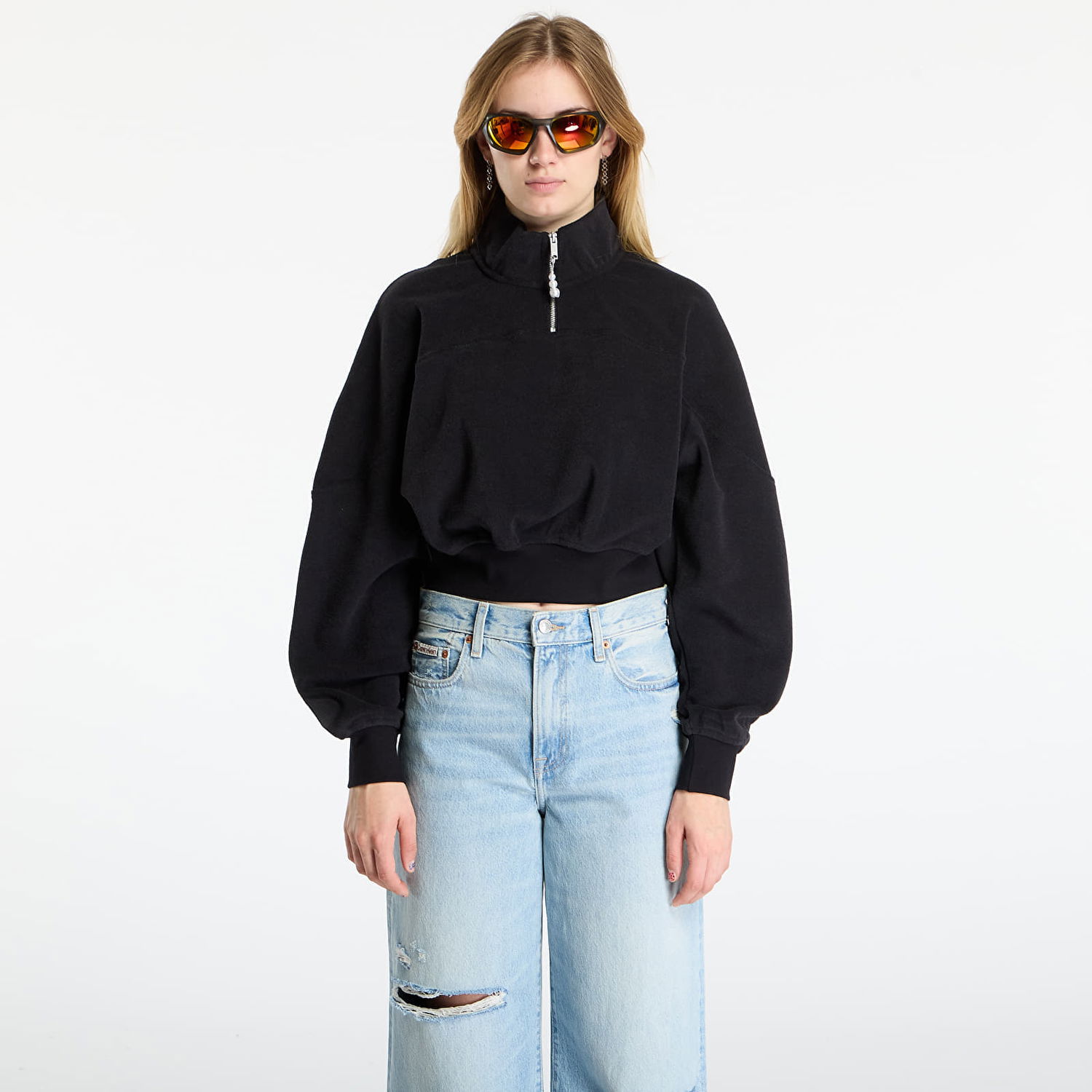 Dukserice Jordan Jordan Flight Fleece Quarter-Zip Top Crna | HV0326-010, 0