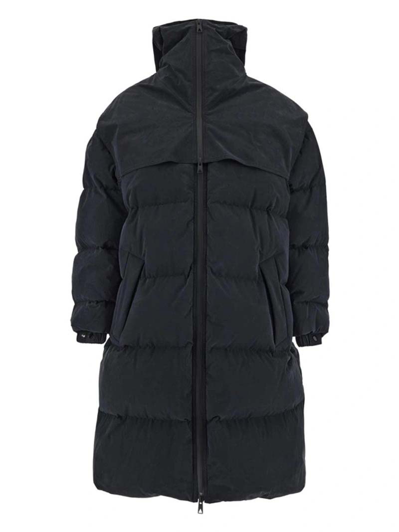 Pernata jakna Bottega Veneta Long Puffer Jacket Crna | 669353VKH501000