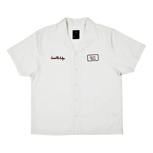 Košulja Jordan Jordan x Union LA Embroidered Logo Woven Shirt Bijela | CV1356-094