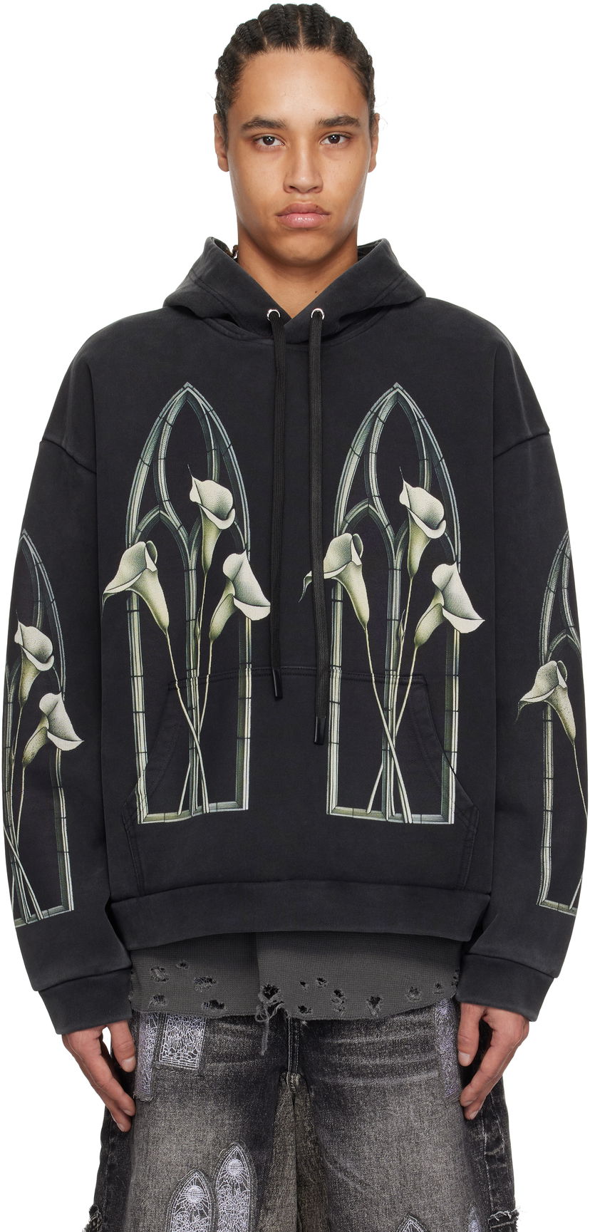 Dukserice Who Decides War Who Decides War Calla Window Hoodie Crna | 1110060030SS25