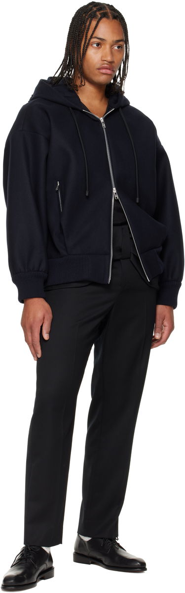Bomber jakna Simone Rocha Simone Rocha Hooded Zip Bomber Jacket Tamnoplava | 6145B 1265, 3