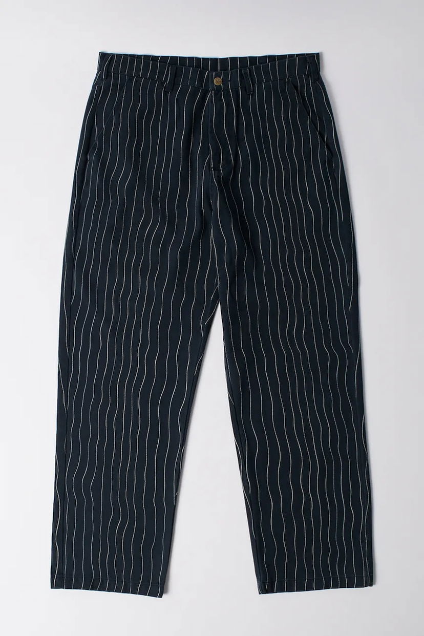 Hlače By Parra Meandering Pinstripe Chinos Tamnoplava | 54245