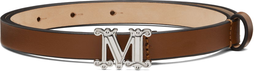 Pojasevi Max Mara Max Mara Monogram Leather Belt Smeđa | 2524506011600