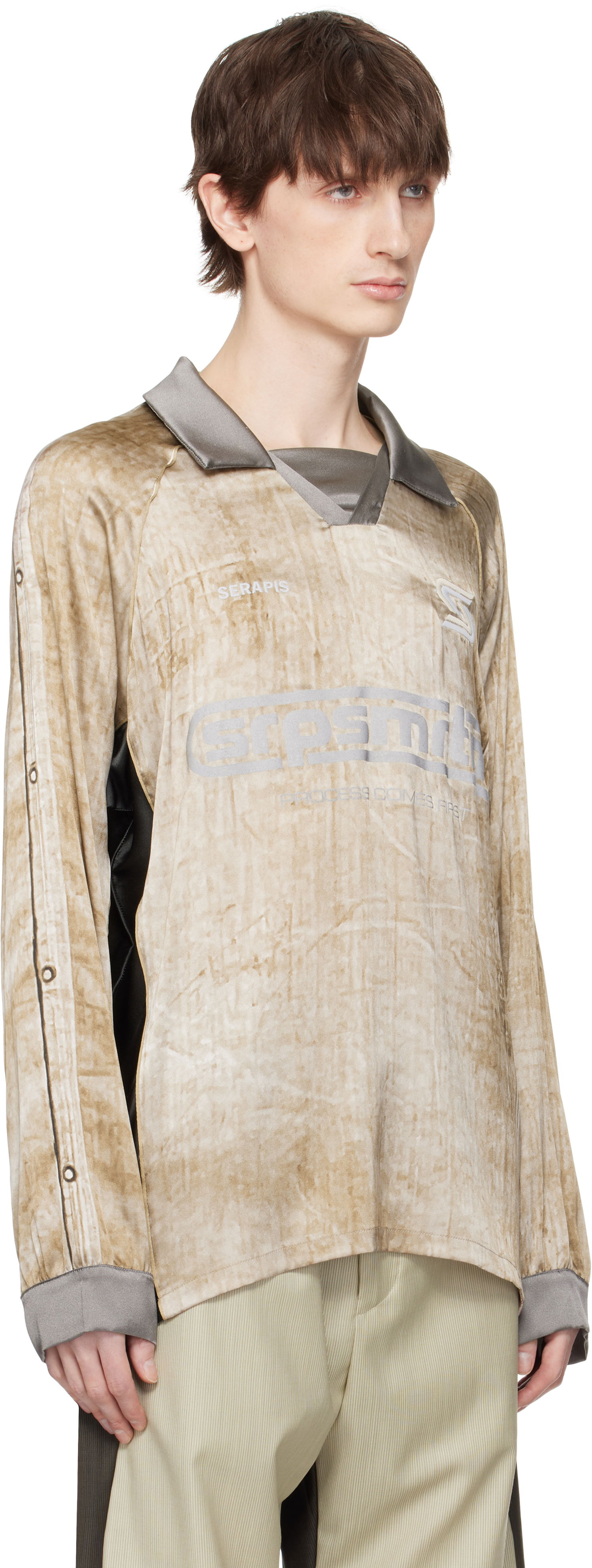 Dres Serapis Serapis Piraeus Truck Tarp Silk Football Polo Bež | SS25_FT_2L, 1