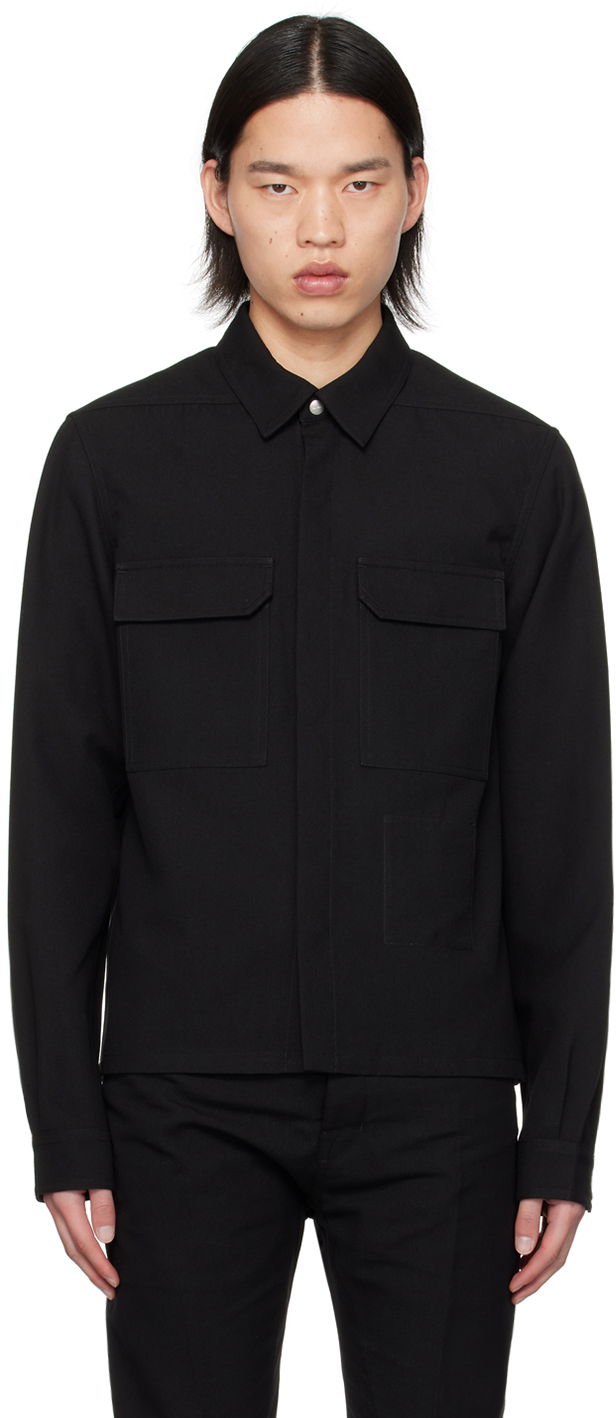 Košulja Rick Owens Rick Owens Cropped Shirt Crna | RL01D3234 TWRP