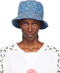 Marine Serre Moon Laser Denim Bucket Hat