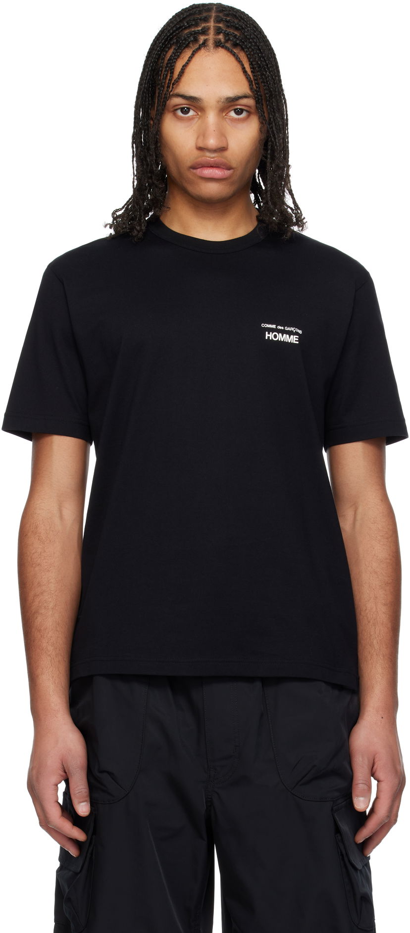 Majica kratkih rukava Comme des Garçons Homme Logo T-Shirt Crna | HO-T101-051