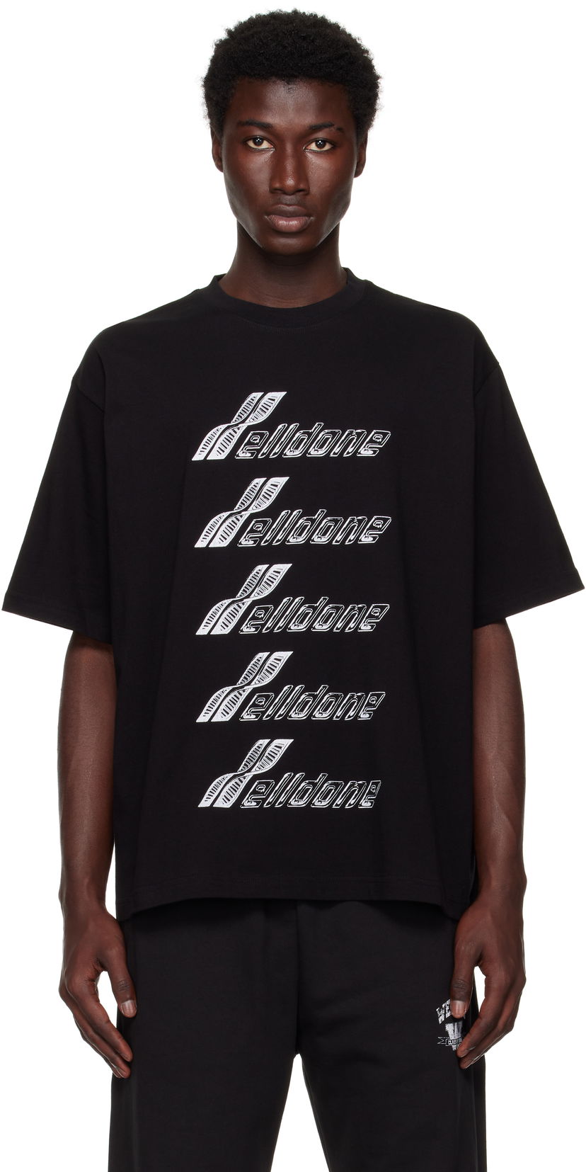Majica kratkih rukava We11done We11done Se11done DNA T-Shirt Crna | WD-TT2-25-756-U-BK