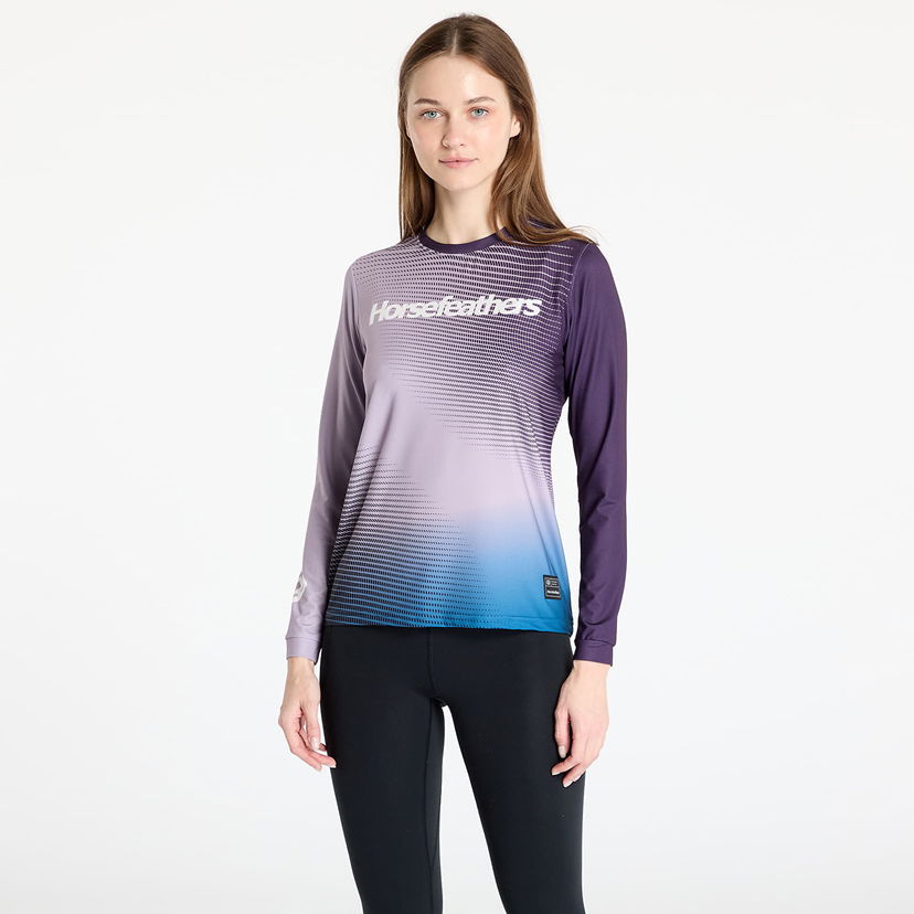 Dres Horsefeathers Horsefeathers Quantum Long Sleeve Bike Jersey Ljubičasta | TW043B