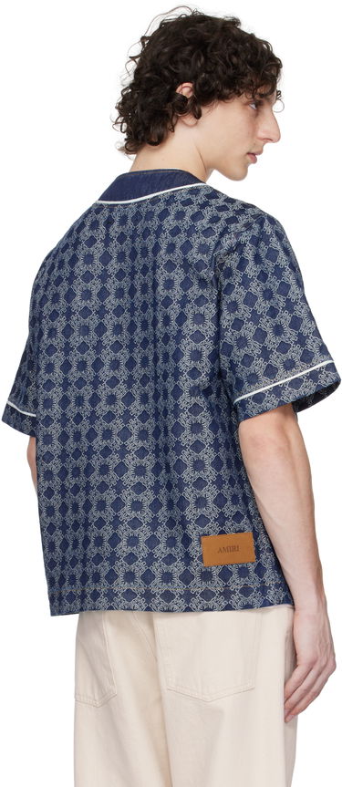 Košulja AMIRI AMIRI MA Quad Baseball Denim Shirt Plava | AMDNIR1042, 2