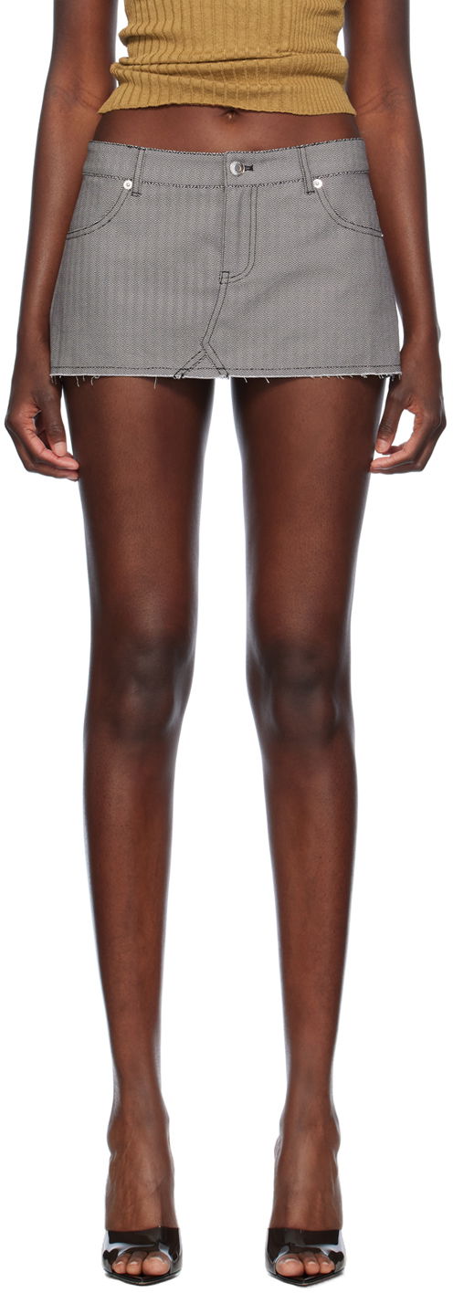 Suknja Miaou Miaou Miss Denim Miniskirt Siva | 4019HBTHYP