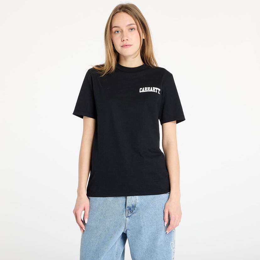 Majica kratkih rukava Carhartt WIP University Script Short Sleeve T-Shirt Crna | I034852.0D2XX