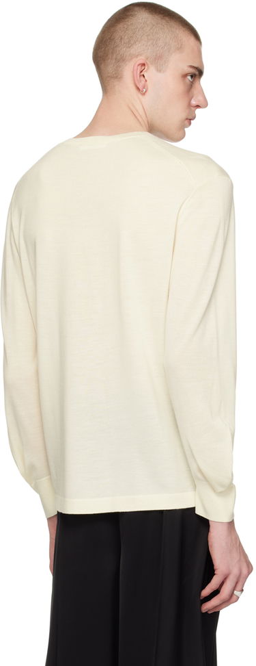 Džemper Helmut Lang Curved Sleeve Sweater Bež | O01HM703, 2