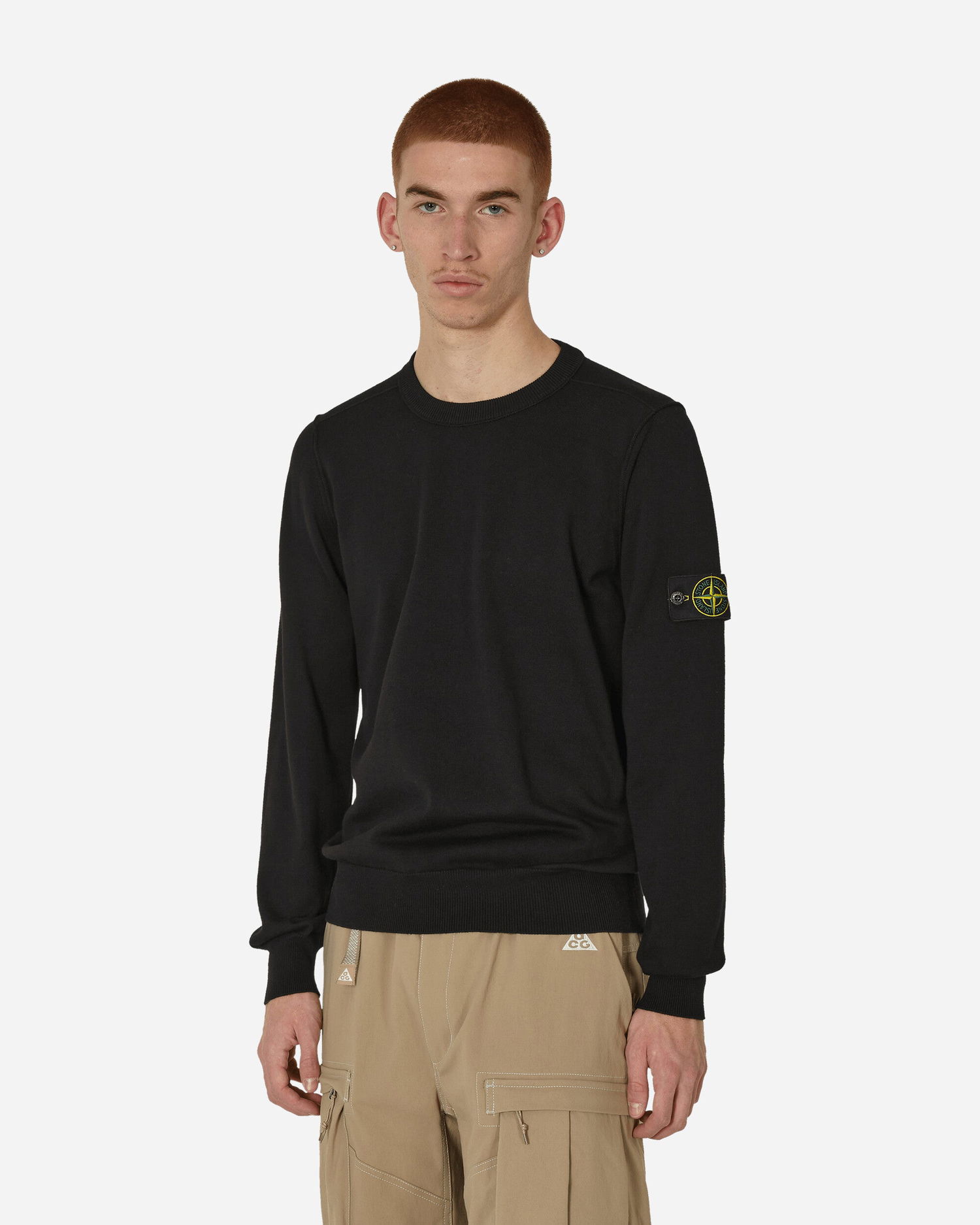 Džemper Stone Island Cotton Crewneck Sweater Crna | 8015540B2 A0029, 1