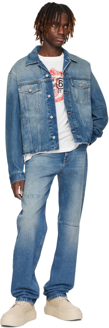 Jeans Maison Margiela MM6 Maison Margiela Tapered Jeans Plava | SH0LA0009 M30018, 3