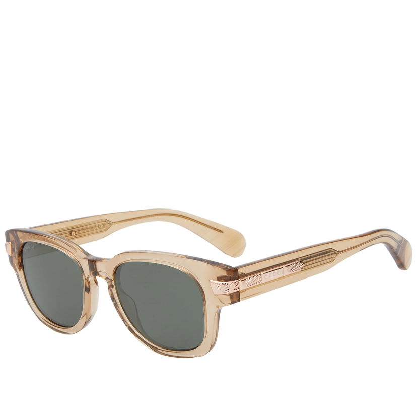 Sunčane naočale Gucci Men's New York 30s Sunglasses Brown/Grey Bež | GG1518S-004