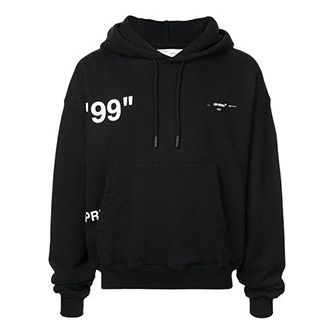 Dukserice Off-White Off-White Loose Fit Hoodie Crna | OMBB037R19B970011088