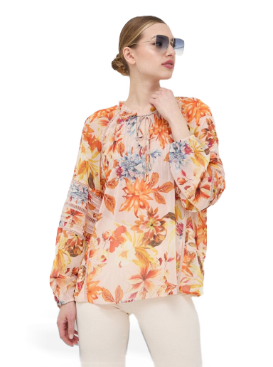 Košulja GUESS Blouse Narančasta | W3GH60.WDW52
