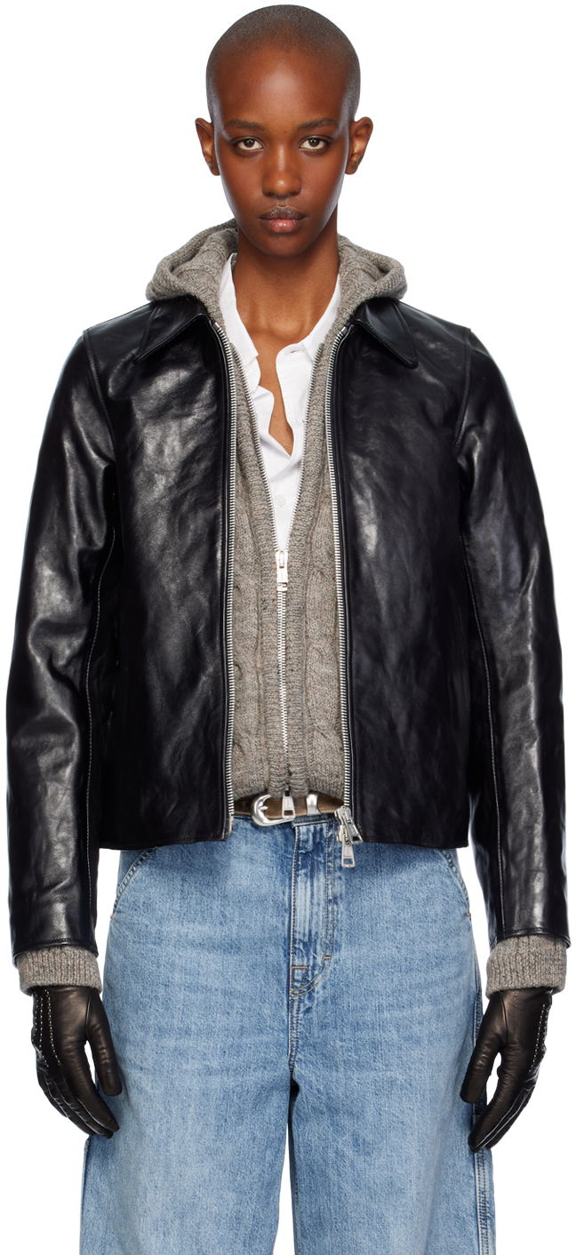 Jakna OUR LEGACY Mini Leather Jacket Crna | W4239MTD