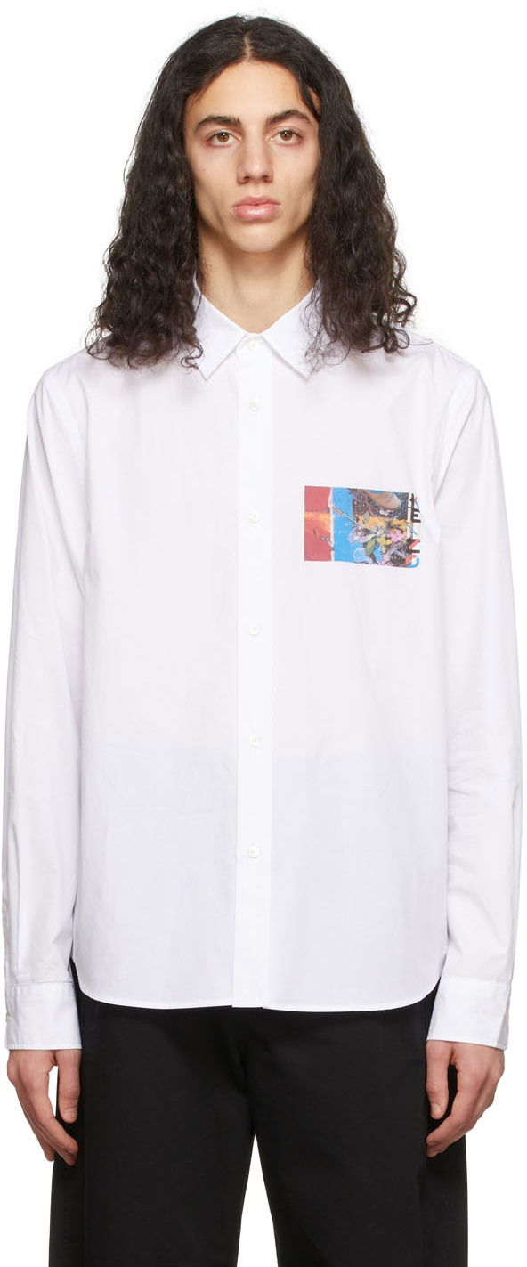 Košulja KENZO Poplin Casual Shirt Bijela | FC55CH4035DE