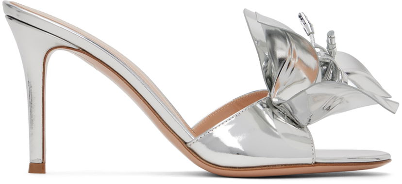 Tenisice i cipele Gianvito Rossi Flower Heeled Sandals Metalik | G15360.85RIC.MET