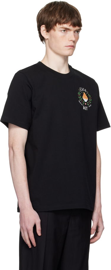 Majica kratkih rukava Casablanca Casablanca 'Casa Way' Graphic Short-Sleeve T-Shirt Crna | MPF25-JTS-001-27-EX-FLANNELS, 1