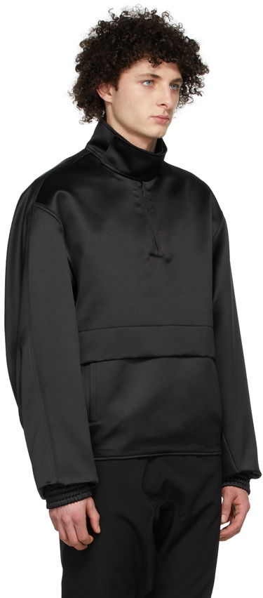 Dukserice We11done We11done Half-Zip Mock Neck Polyester Anorak Crna | WD-JK1-22-075-M-BK, 1