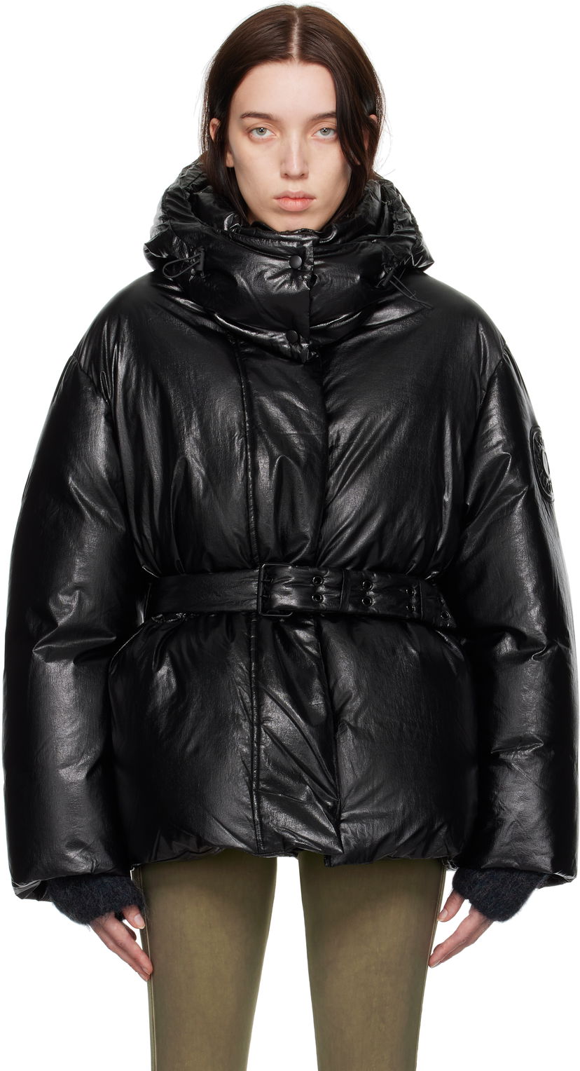 Pernata jakna Acne Studios Hooded Puffer Down Jacket Crna | A90609-