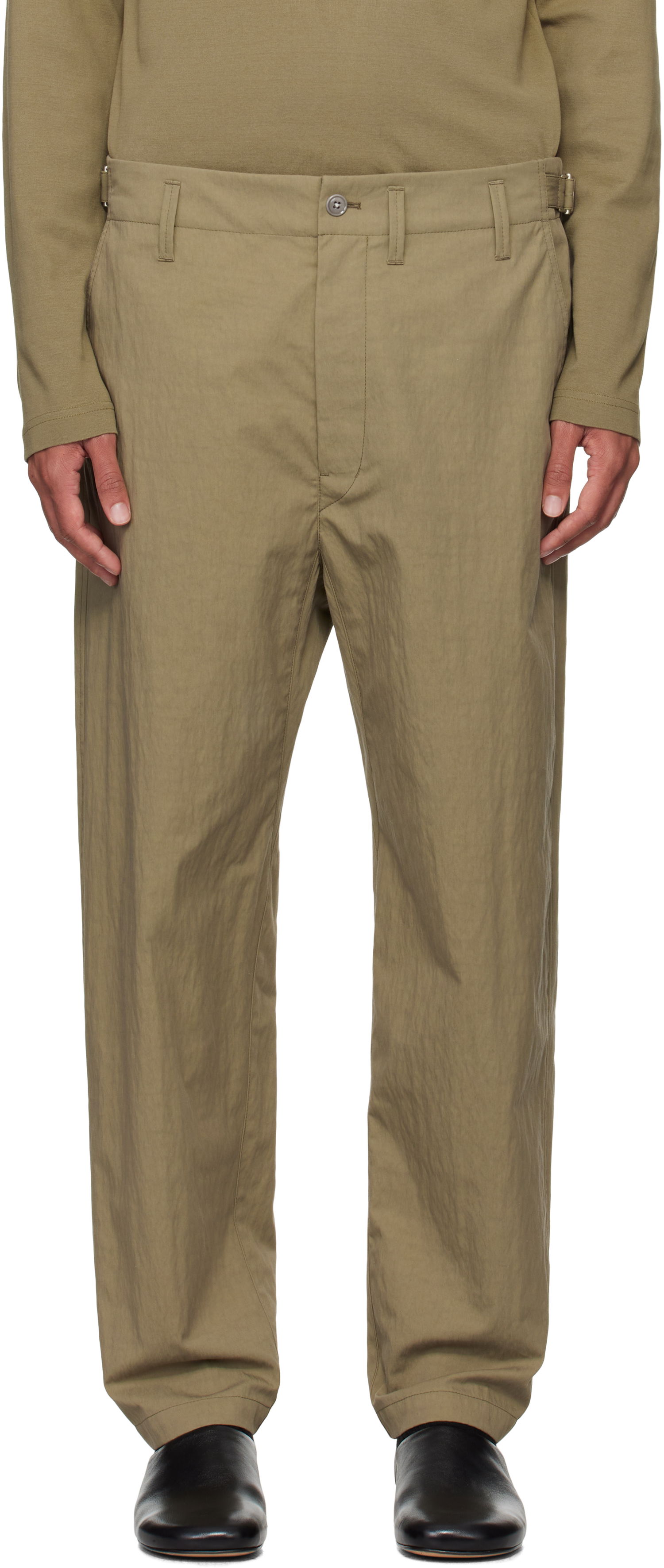 Hlače LEMAIRE Lemaire Carrot Trousers Zelena | PA1129 LF1228, 0