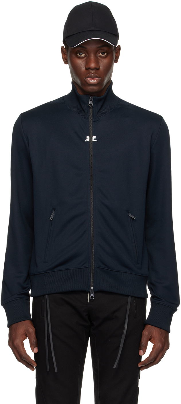 Vjetrovka Courrèges Zip Track Jacket Tamnoplava | 124JVE011JS0091