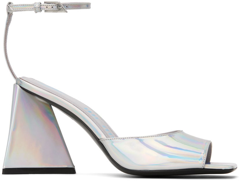 Njega cipela The Attico Attico Piper Heeled Sandals Metalik | 236WS599 E086