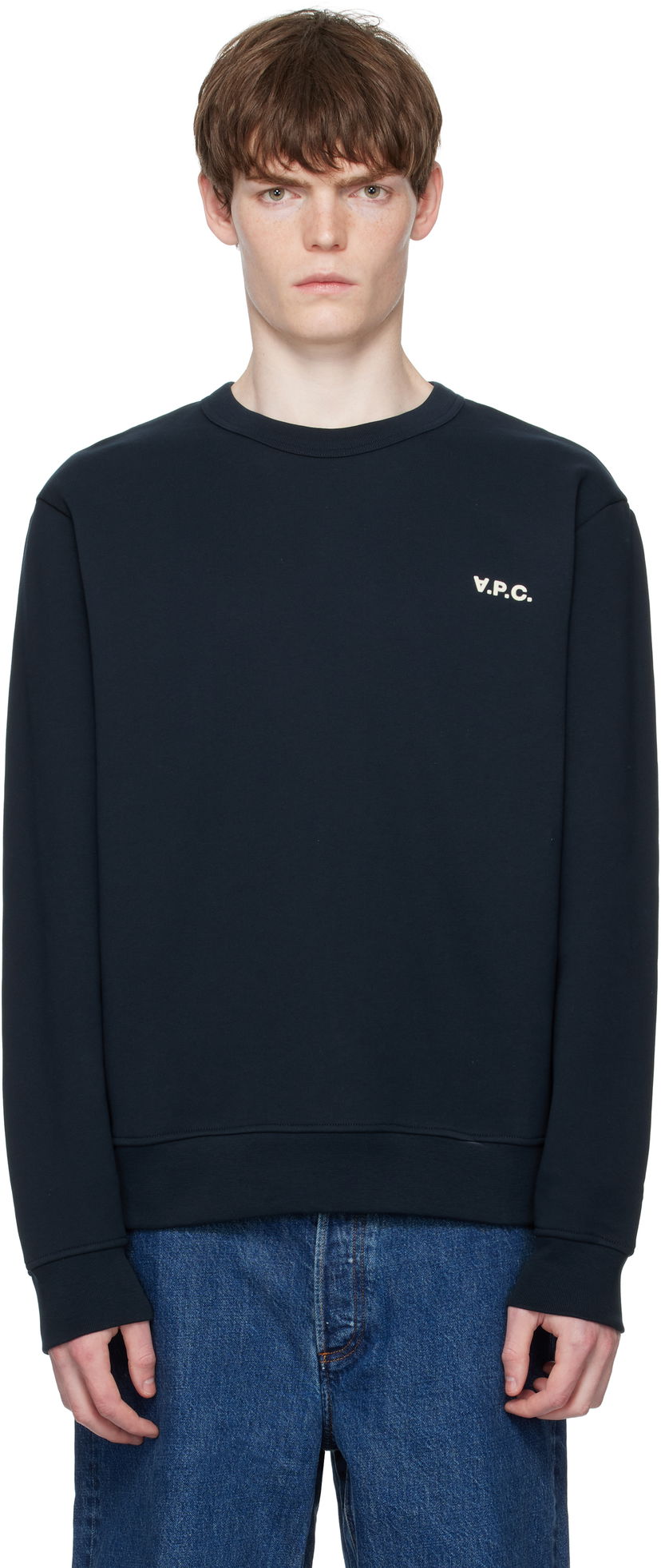 Dukserice A.P.C. Boxy Petit 'VPC' Sweatshirt Tamnoplava | COHBR-H27916