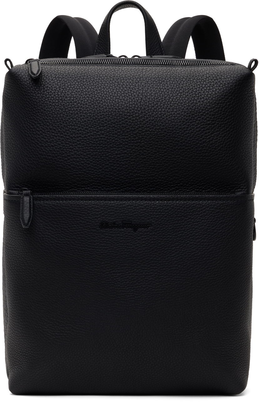 Ruksak FERRAGAMO Calfskin Backpack Crna | 749662