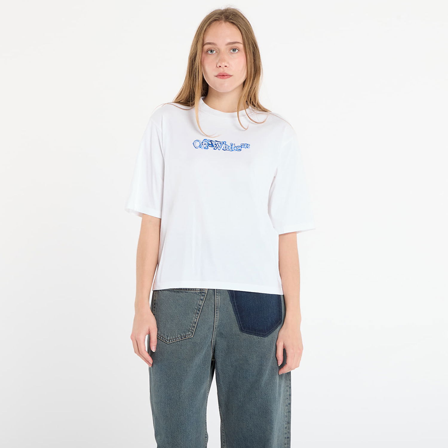 Majica kratkih rukava Off-White Off-White Cloudy Arrow Boxy T-Shirt Bijela | OWAA124F25JER0040147, 0