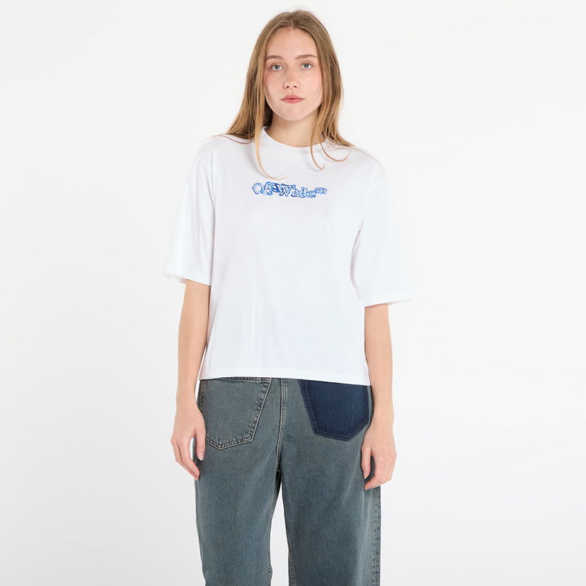 Majica kratkih rukava Off-White Off-White Cloudy Arrow Boxy T-Shirt Bijela | OWAA124F25JER0040147