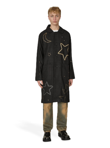 Kaputi Sky High Farm Embroidered Constellation Coat Crna | SHF03J002 1
